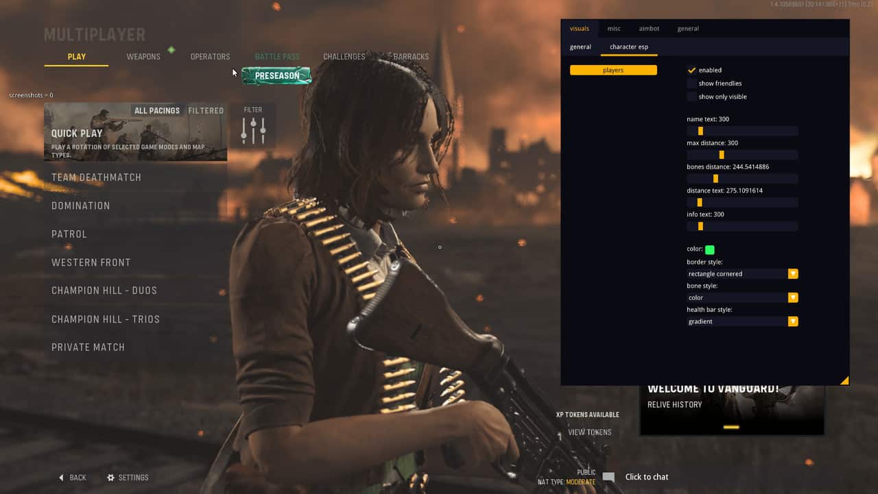 COD Vanguard Intel hack has been added to our listings!